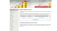 Desktop Screenshot of goldpreisineuro.net