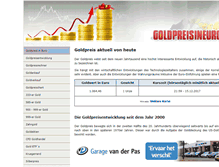 Tablet Screenshot of goldpreisineuro.net
